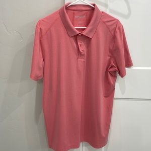 Bonobos golf shirt Salmon color size large slim